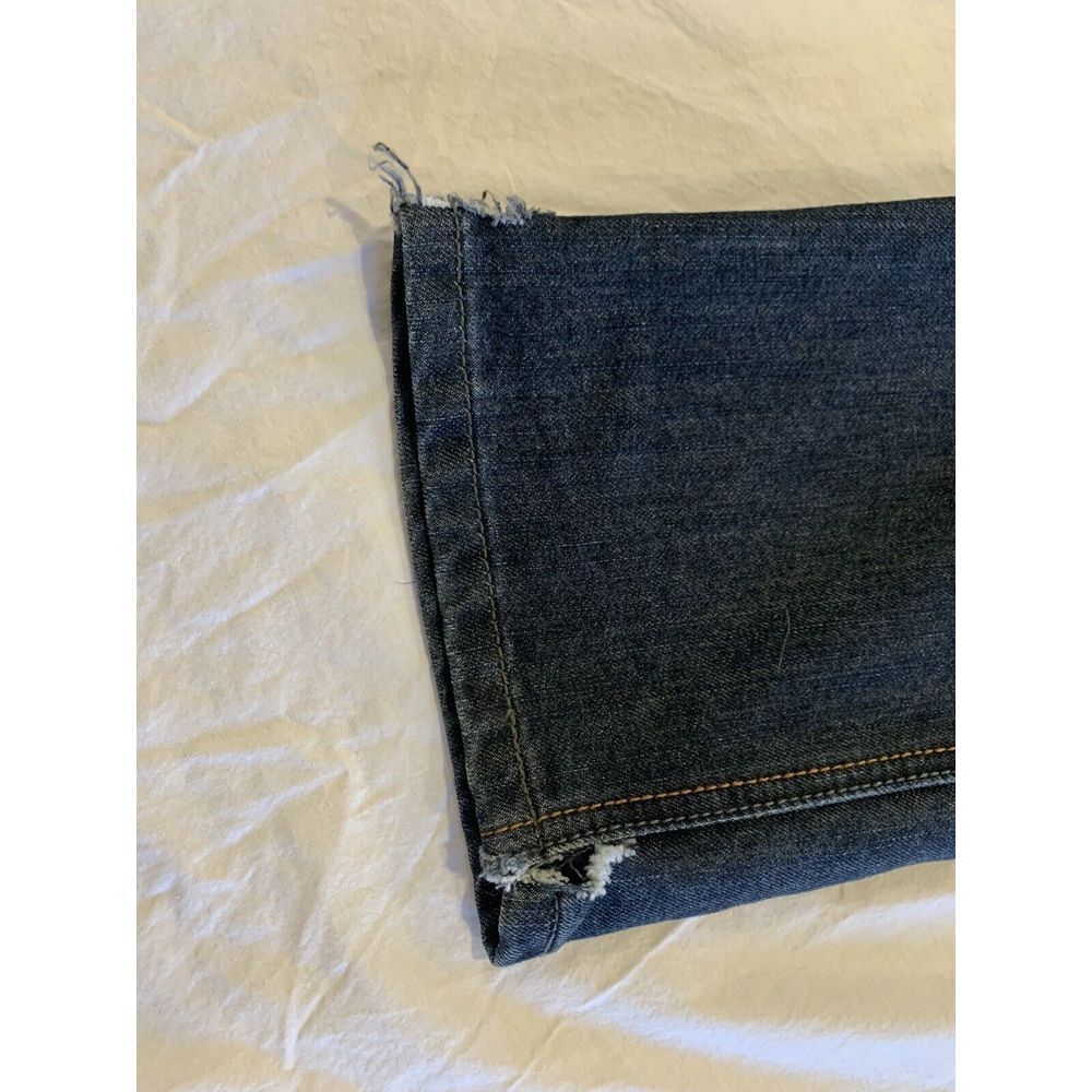 Blue Rag Mens Size 34x30‎ DESIGNER Distressed Jeans Pocket Stitching & Rivets - Picture 5 of 9